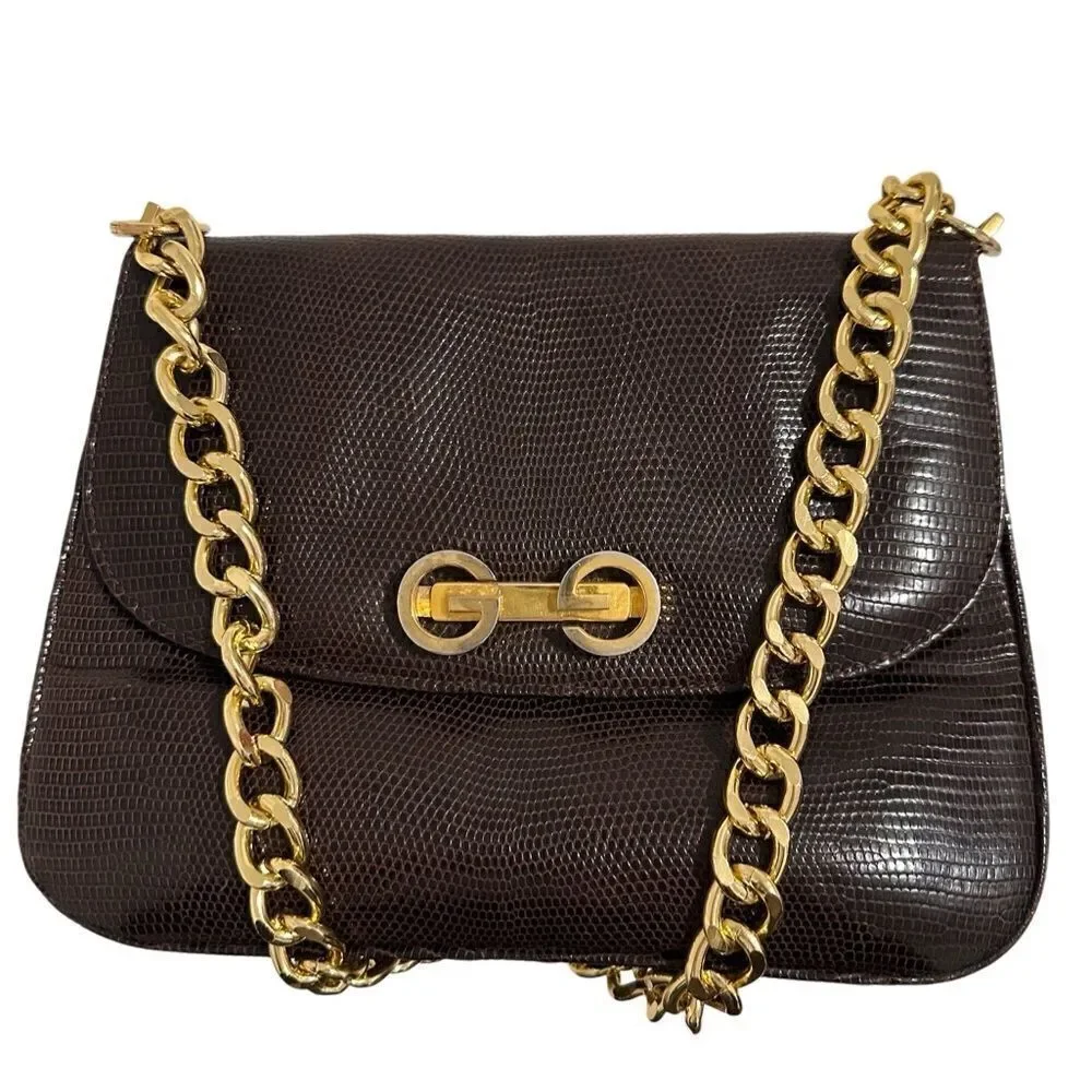 Gucci crocodile leather shoulder bag - Picture 4 of 16